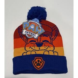Boys Paw Patrol Knit Beanie Hat One Size Blue Mulit Color Dog Youth Children